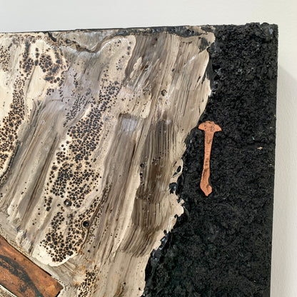 Abstract mixed media painting by Ken Gill