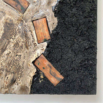 Abstract mixed media painting by Ken Gill